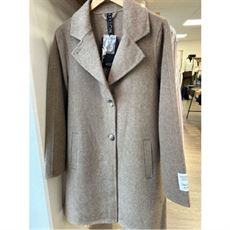 NOTYZ FRAKKE, ALPACA COAT 40464, LIGHT BROWN MELANGE